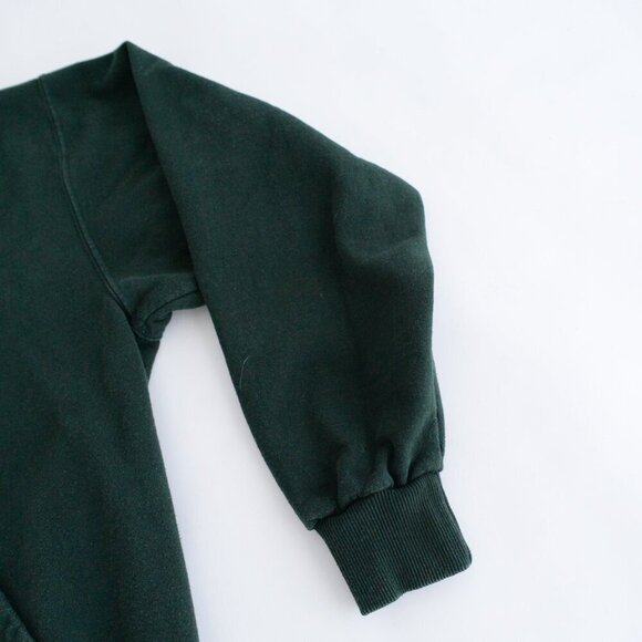 Vintage King Athletics Hunter Green Zip Up Sweater Size Medium Made In Canada - Picture 6 of 9